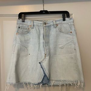 Like new Redone Levi’s denim skirt